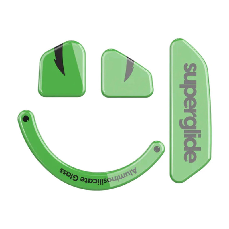 Pulsar Superglide Glass Skates For Razer Basilisk V3 Pro - Green - أكسسوار فأرة